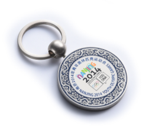 Round rotary keychain